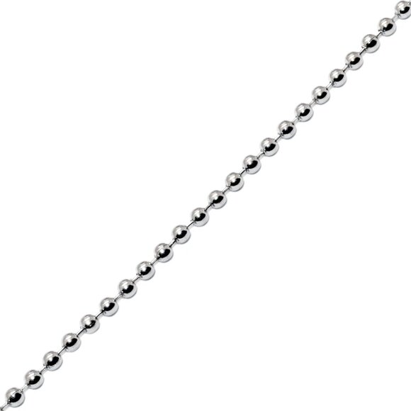Waterproof Bead Ball Chain Necklace – Nickel-Free and Hypoallergenic - Picture 1 of 6